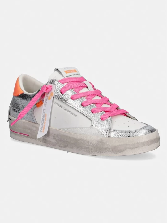 Zdjęcie produktu Crime London SK8 DELUXE sandały damskie skórzane srebrny