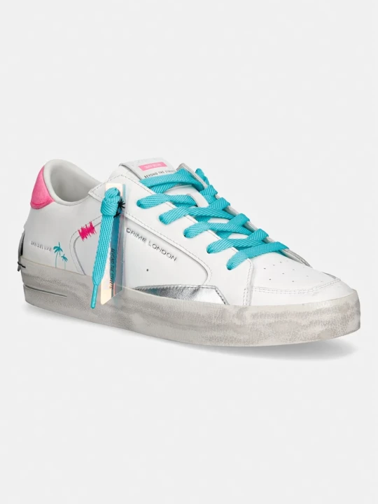 Zdjęcie produktu Crime London SK8 DELUXE sneakersy damskie skórzane biały
