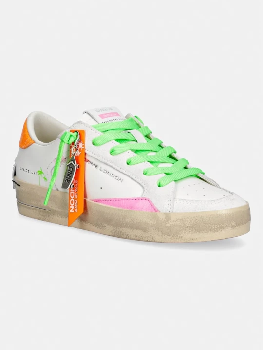 Zdjęcie produktu Crime London SK8 DELUXE sneakersy damskie skórzane biały
