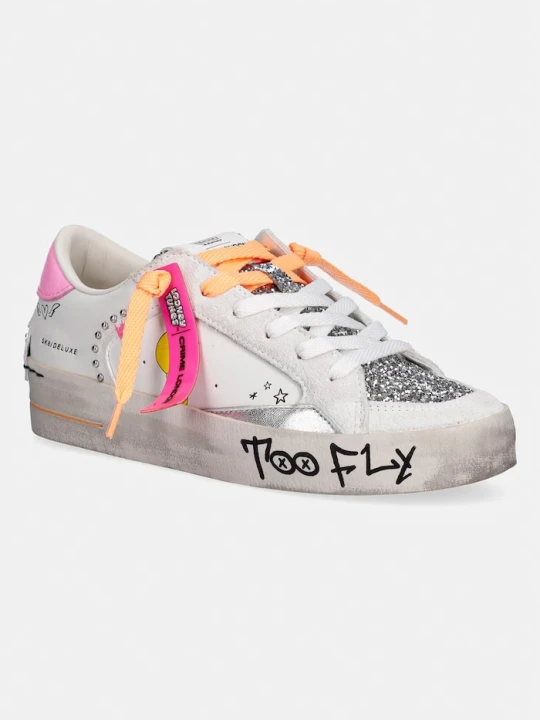 Zdjęcie produktu Crime London SK8 DELUXE sneakersy damskie skórzane biały