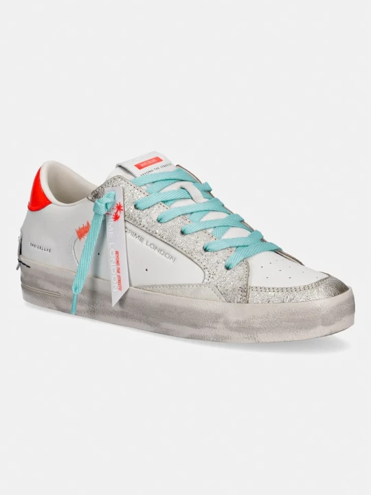 Zdjęcie produktu Crime London SK8 DELUXE sneakersy damskie skórzane biały