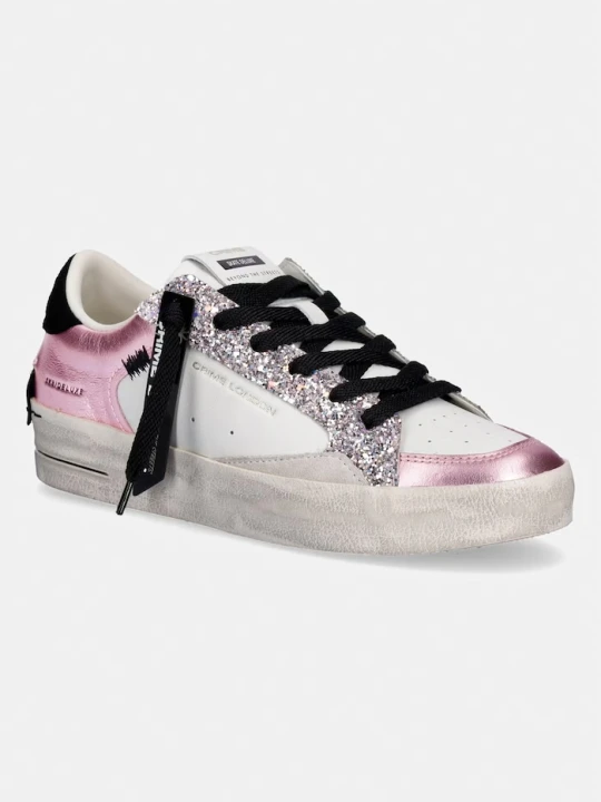 Zdjęcie produktu Crime London SK8 DELUXE sneakersy damskie skórzane biały