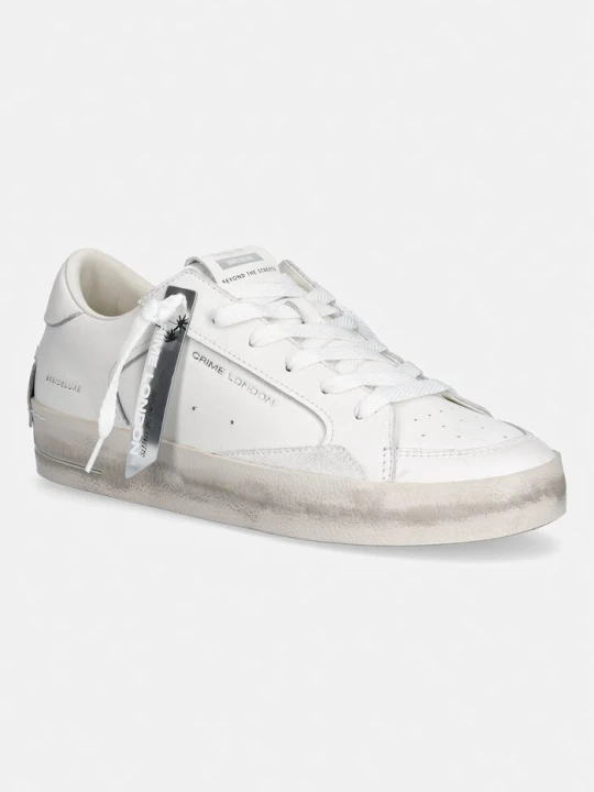 Zdjęcie produktu Crime London SK8 DELUXE sneakersy damskie skórzane biały
