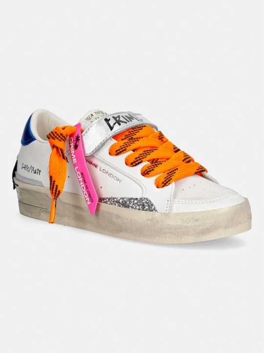 Zdjęcie produktu Crime London SK8 DELUXE sneakersy damskie skórzane biały