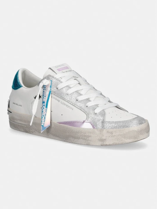 Zdjęcie produktu Crime London SK8 DELUXE sneakersy damskie skórzane biały