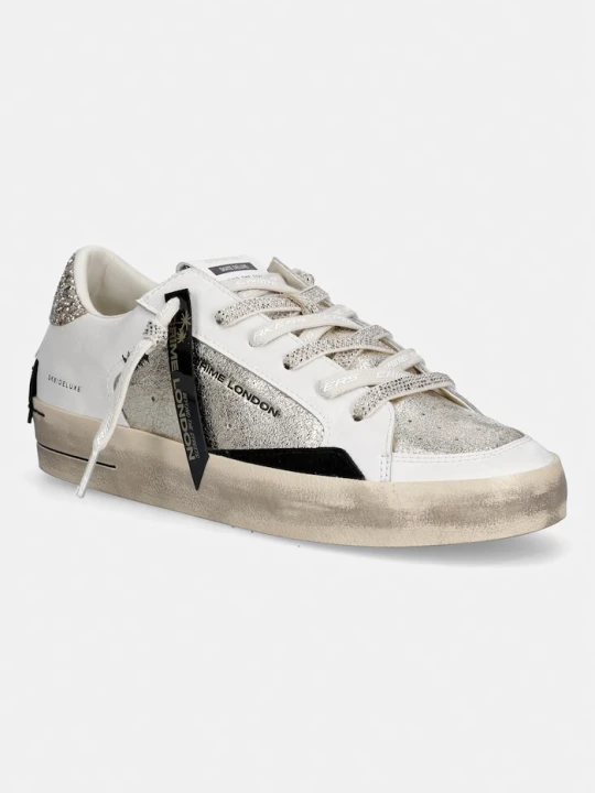 Zdjęcie produktu Crime London SK8 DELUXE sneakersy damskie skórzane biały