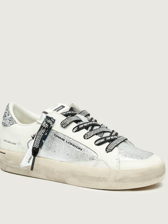 Zdjęcie produktu Crime London Skórzane sneakersy SK8 DELUXE biały