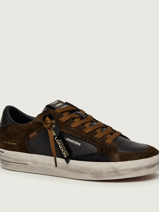 Zdjęcie produktu Crime London Sneakersy SKATE | zamsz | skóra khaki