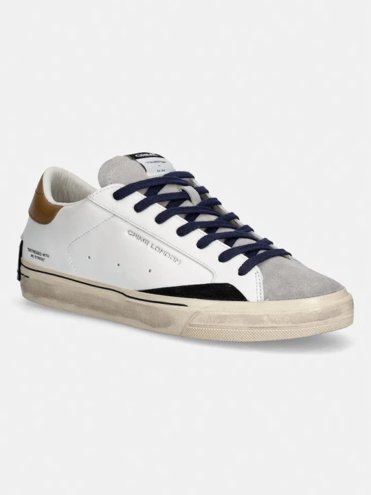 Zdjęcie produktu Crime London sneakersy skórzane DISTRESSED 2.0 biały