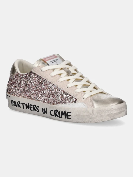 Zdjęcie produktu Crime London sneakersy skórzane DISTRESSED beżowy