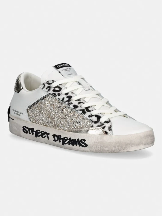 Zdjęcie produktu Crime London sneakersy skórzane DISTRESSED biały