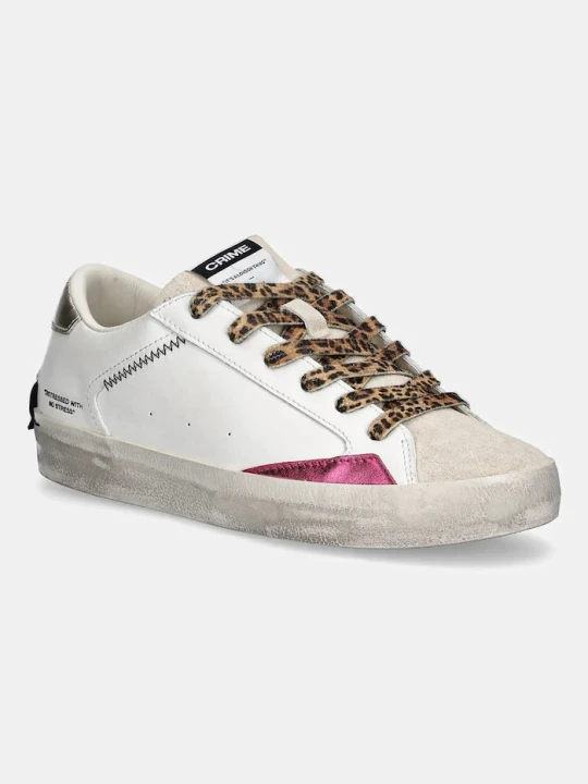 Zdjęcie produktu Crime London sneakersy skórzane DISTRESSED biały