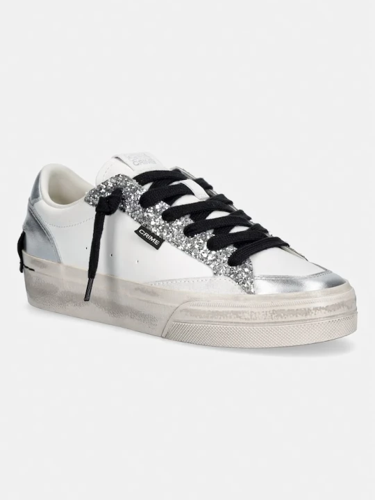 Zdjęcie produktu Crime London SOHO sneakersy damskie skórzane biały