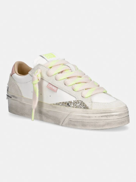 Zdjęcie produktu Crime London SOHO sneakersy damskie skórzane biały