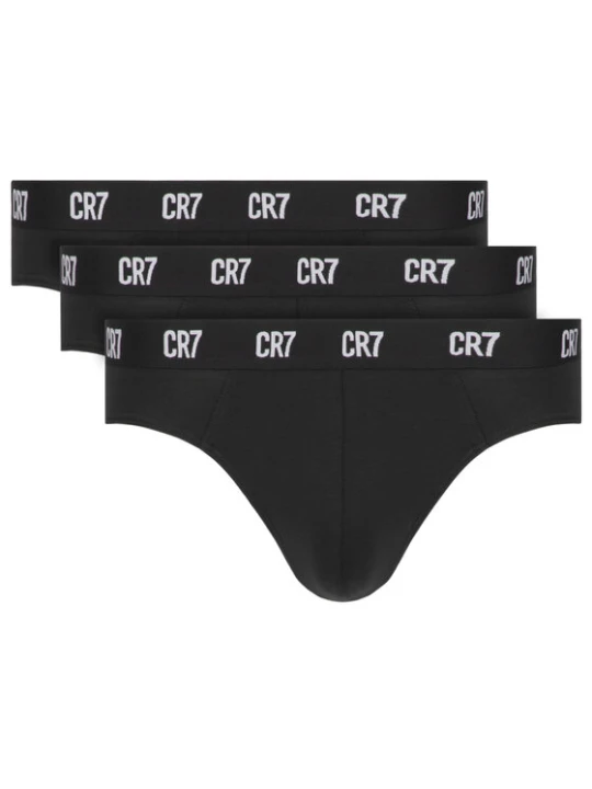 Zdjęcie produktu Cristiano Ronaldo CR7 Komplet slipów Main Basic Brief 3-Pack 8100-66-900 Czarny