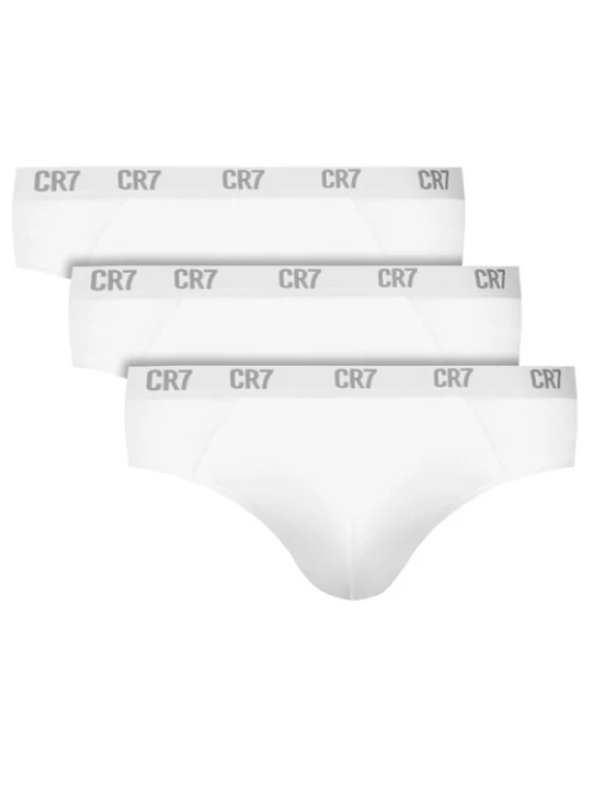Zdjęcie produktu Cristiano Ronaldo CR7 Komplet slipów Main Basic Brief 3Pack 8100-66-100 Biały