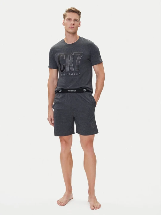 Zdjęcie produktu Cristiano Ronaldo CR7 Piżama 8730-41 Szary Regular Fit