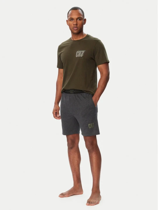 Zdjęcie produktu Cristiano Ronaldo CR7 Piżama 8730-41 Zielony Regular Fit
