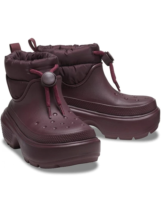 Zdjęcie produktu Crocs Botki zimowe "Stomp Puff" w kolorze bordowym rozmiar: 41/42