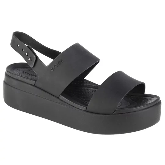 Zdjęcie produktu Crocs Brooklyn Low Wedge 206453-060, Damskie, Czarne, sandały, syntetyk, rozmiar: 36 / 37