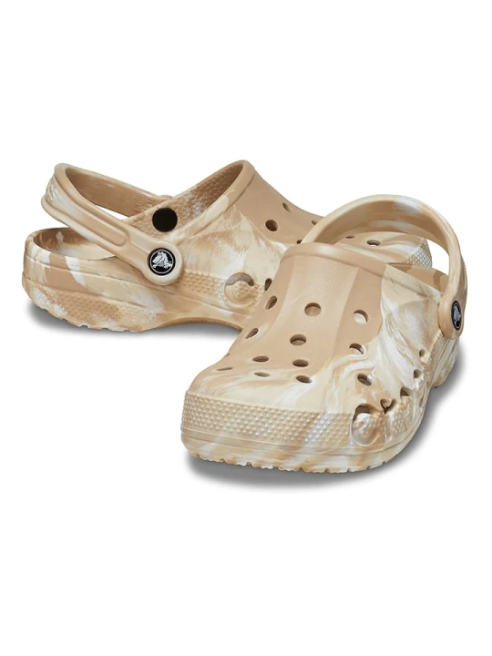Zdjęcie produktu Crocs Chodaki "Baya Marbled" w kolorze beżowo-białym rozmiar: 43 / 44