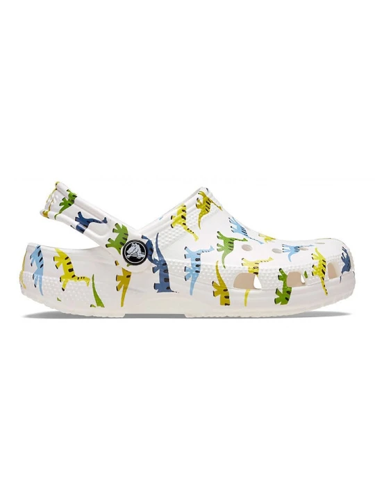 Zdjęcie produktu Crocs Chodaki "Classic Character" w kolorze białym ze wzorem rozmiar: 19 / 20