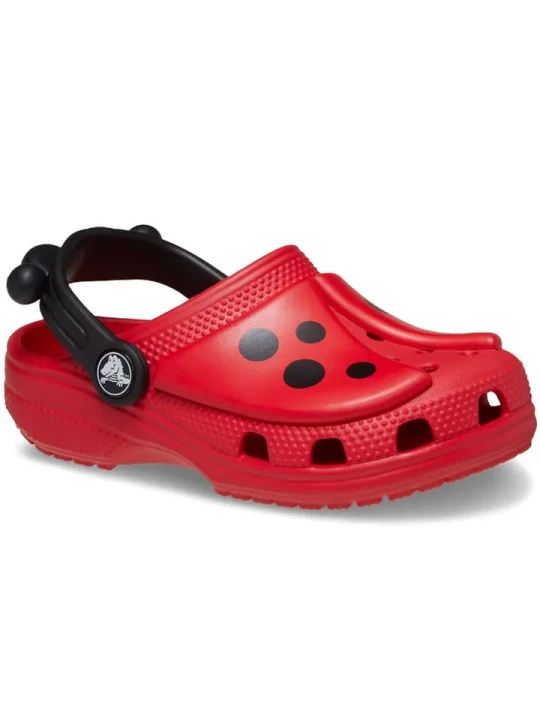 Zdjęcie produktu Crocs Chodaki "Classic IAM Ladybug" w kolorze czarno-czerwonym rozmiar: 20/21
