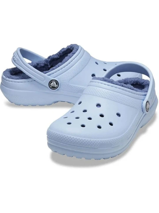 Zdjęcie produktu Crocs Chodaki "Classic Lined" w kolorze błękitnym rozmiar: 33/34