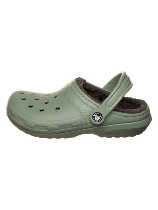 Zdjęcie produktu Crocs Chodaki "Classic Lined" w kolorze zielonym rozmiar: 46 / 47