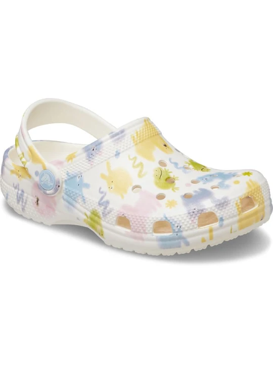 Zdjęcie produktu Crocs Chodaki "Classic Pastel Pets" w kolorze białym ze wzorem rozmiar: 38/39