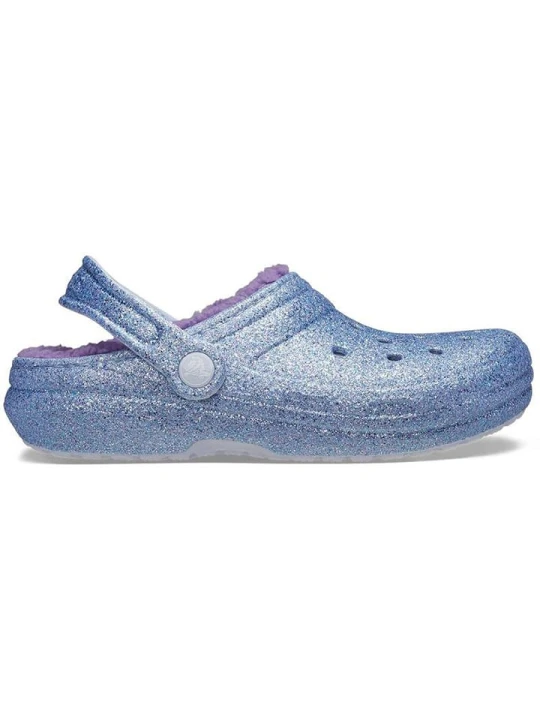 Zdjęcie produktu Crocs Chodaki "Frosted Glitter" w kolorze błękitno-fioletowym rozmiar: 20/21