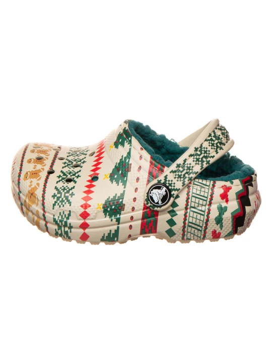 Zdjęcie produktu Crocs Chodaki "Lined Fair Isle" w kolorze beżowym rozmiar: 19 / 20