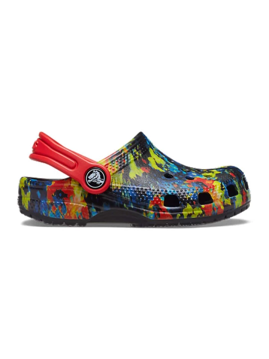 Zdjęcie produktu Crocs Chodaki "Tiedye Graphic" w kolorze czarnym ze wzorem rozmiar: 20 / 21
