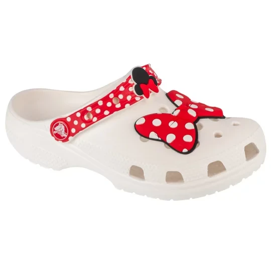 Zdjęcie produktu Crocs Classic Disney Minnie Mouse Clog 208711-119, Dla dziewczynki, Białe, klapki, syntetyk, rozmiar: 30/31
