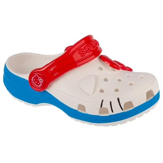Zdjęcie produktu Crocs Classic Hello Kitty Iam Clog T 209469-100, Dla dziewczynki, Białe, klapki, syntetyk, rozmiar: 22 / 23