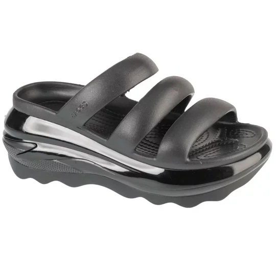 Zdjęcie produktu Crocs Classic Mega Crush Tripe Strap 209842-001, Damskie, Czarne, klapki, syntetyk, rozmiar: 41 / 42