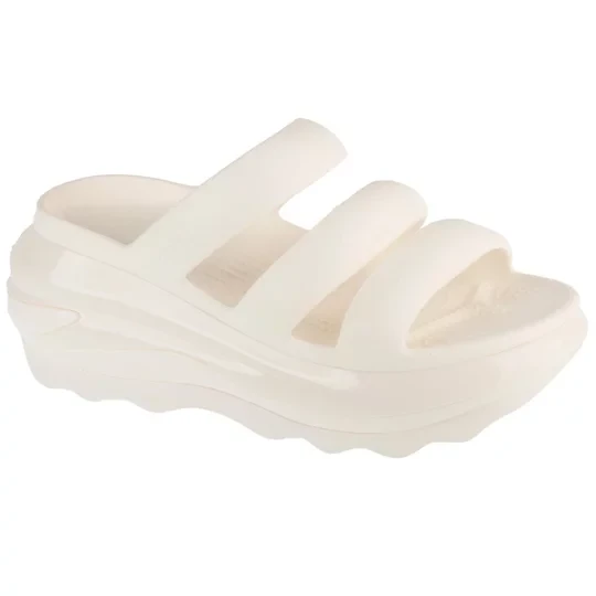 Zdjęcie produktu Crocs Classic Mega Crush Tripe Strap 209842-0WV, Damskie, Białe, klapki, syntetyk, rozmiar: 38 / 39