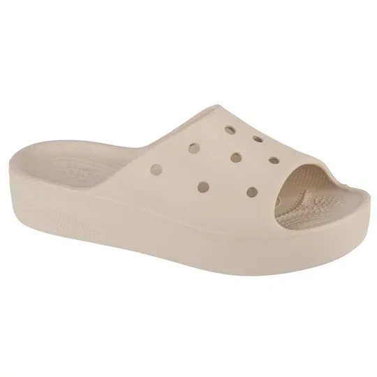 Zdjęcie produktu Crocs Classic Platform Slide 208180-2Y2, Damskie, Beżowe, klapki, syntetyk, rozmiar: 39 / 40