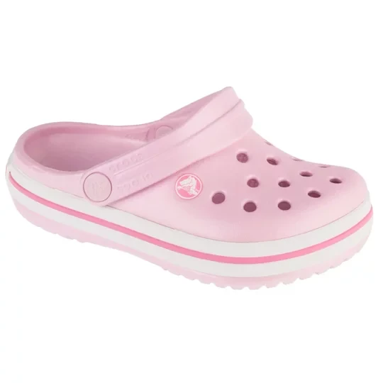 Zdjęcie produktu Crocs Crocband Clog K 207005-6GD, Dla dziewczynki, Różowe, klapki, syntetyk, rozmiar: 23 / 24