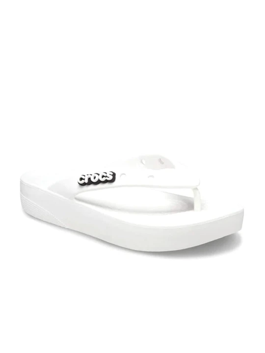 Zdjęcie produktu Crocs Japonki "Classic Platform" w kolorze białym rozmiar: 41 / 42