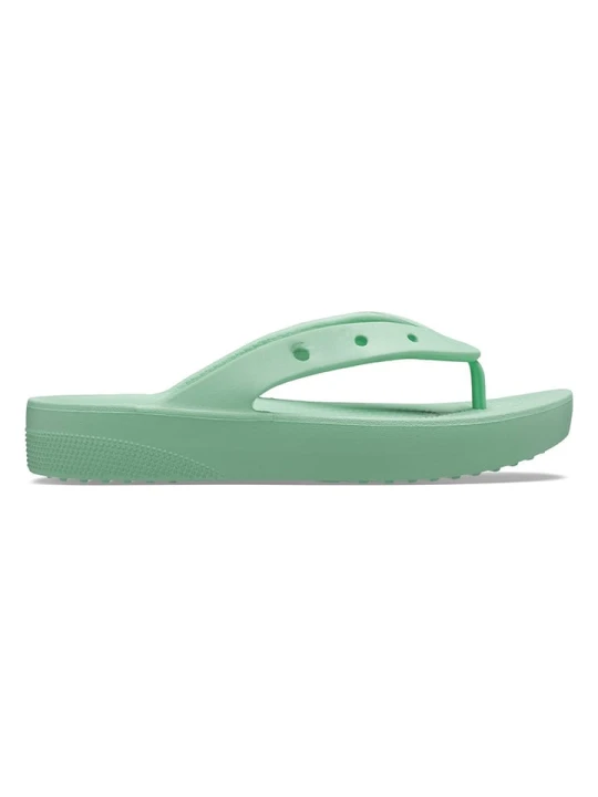 Zdjęcie produktu Crocs Japonki "Classic Platform" w kolorze zielonym rozmiar: 36/37