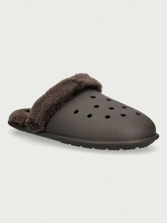 Zdjęcie produktu Crocs kapcie Classic Fuzz Scuff Slipper brązowy
