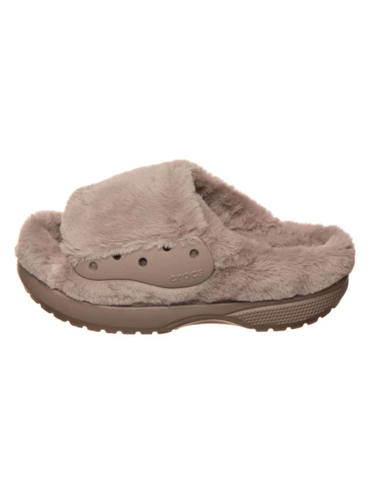 Zdjęcie produktu Crocs Kapcie "Classic Unfurgettable" w kolorze beżowym rozmiar: 36 / 37