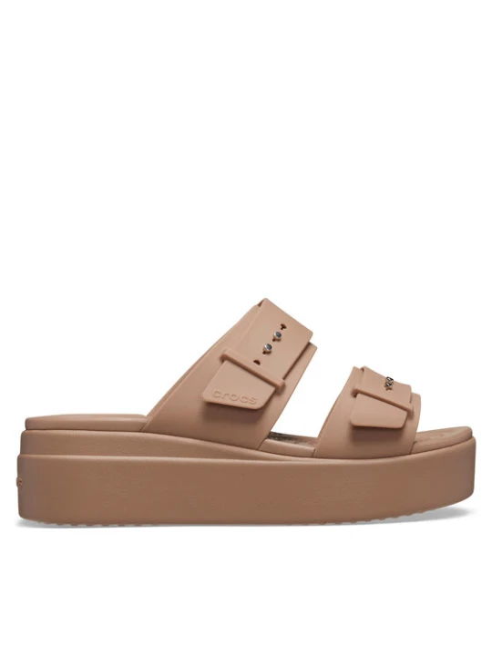 Zdjęcie produktu Crocs Klapki Brooklyn Low Wedge Sandal W 207431 Beżowy