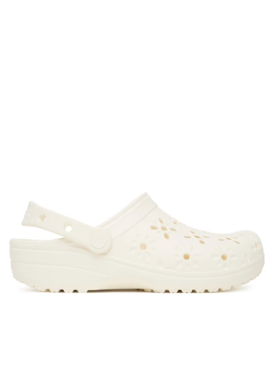 Zdjęcie produktu Crocs Klapki Classic Floral Cut-Out Clog 210927 Écru Kremowy