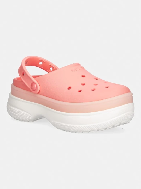 Zdjęcie produktu Crocs klapki Classic Frosted Stacked Clog różowy