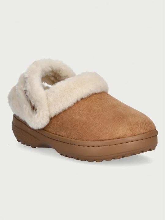 Zdjęcie produktu Crocs klapki damskie Classic Unfurgettable Suede Clog beżowy