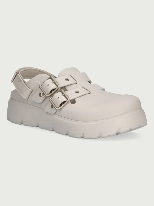 Zdjęcie produktu Crocs klapki na platformie damskie Loaferette Clog beżowy