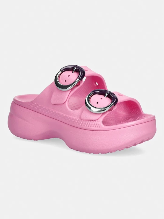 Zdjęcie produktu Crocs klapki na platformie damskie Saturday Platform Dipped Buckle Sandal różowy