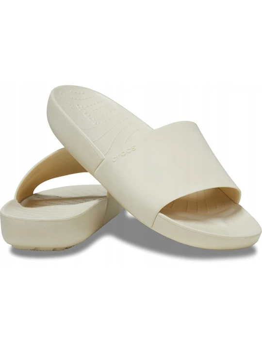 Zdjęcie produktu Crocs Klapki "Splash" w kolorze kremowym rozmiar: 36/37